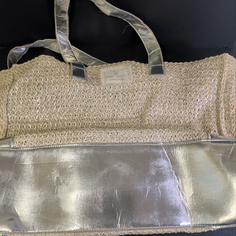 Chic Silver and Cream Tote by